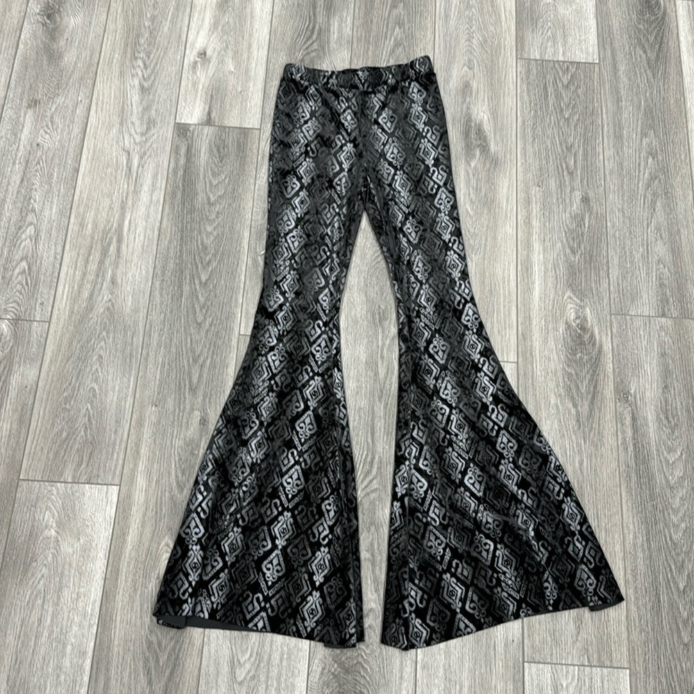 NWT Saints & Hearts Velvet Bell Bottoms - Picture 2 of 8